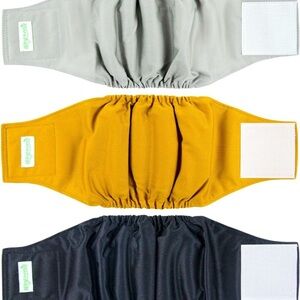 Washable Male dog belly wrap 3pk